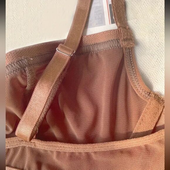 Silky Bronze Bra and panty Set size large. See measurements in photos nwot - Picture 4 of 13